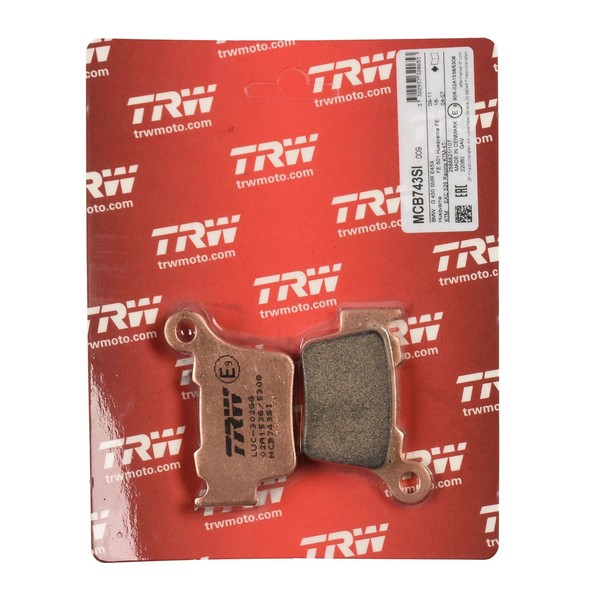 TRW Bremsbelag Sinter Offroad (FüR: Husqvarna TE 450 H812AA 07 Hinten )-image