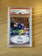 2025 TOPPS CHROME FUTURE STARS AUTO COOPER FLAGG RC PSA 9 LOW POP MAVERICKS RARE