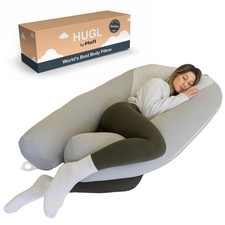 Plufl Hugl Cooling Body Pillow for Adults Made with Memory Foam U Shaped Ma...