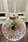 2001 Waterford Crystal BALL ORNAMENT "TIMES SQUARE HOPE FOR ABUNDANCE" EUC
