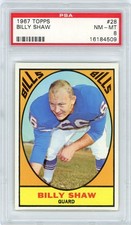 1967 Topps BILLY SHAW #28 PSA 8