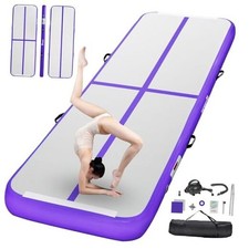 Gymnastics Training Mats Inflatable Air 10ft 3.3ft 4in 3 1 0.1m Purple
