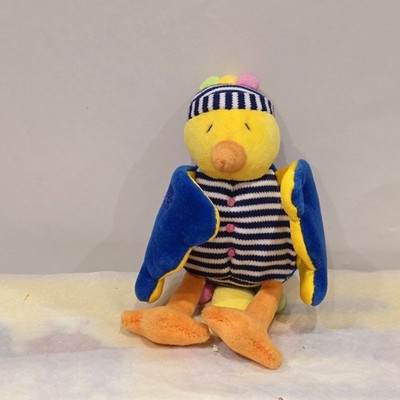 Jellycat I Am A WigWag Vogel blau extrem selten 1999 Sammlerstück weicher Plüsch 