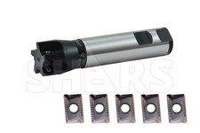 1-1/4 x 1 x 5" 5 FL 90  Indexable End Mill  5 PCS APKT 1003 Inserts P 