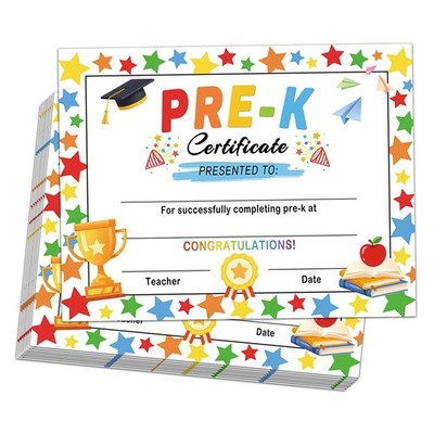 30 PCS PreK Graduation Diploma 2026 Award Certificate For Students Kids