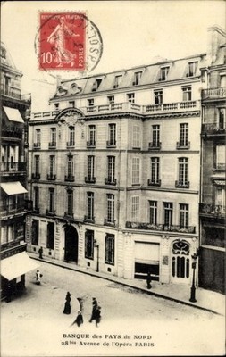 Ak Paris II, Banque des Pays du Nord, Avenue de l Opera Paris - 4234199