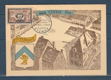 carte  1er jour  rattachement de Stenay à la France    1954