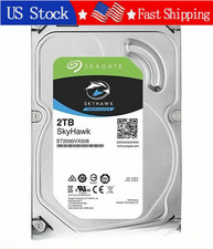 NEW Seagate ST2000VX008 SkyHawk 2TB 64MB 3.5" SATA CCTV NVR Surveillance HDD