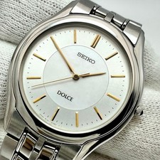 Orologio SEIKO Luglio 1991 Produzione Articolo Funzionante Dolce 8J41-6030 Acciaio Inox