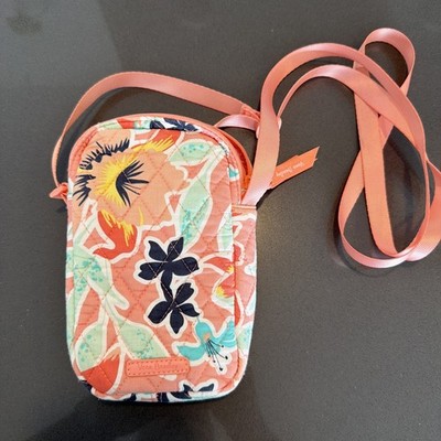 Vera Bradley Easy RFID Crossbody Small Purse Cell Pocket Adjustable Strap