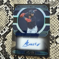 2020 PANINI NATIONAL TREASURES MIDNIGHT AARON BRACHO 1/1 Auto Rubberducks