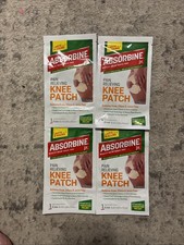 Lot Of 4- Knee Pain Relief Patches - Fast Acting/ Menthol Absorbing jr. 11/31/27