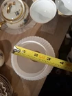 HURRICANE HOBNAIL MILK GLASS  LAMP SHADE 7/12Tall Vintage Farmhouse