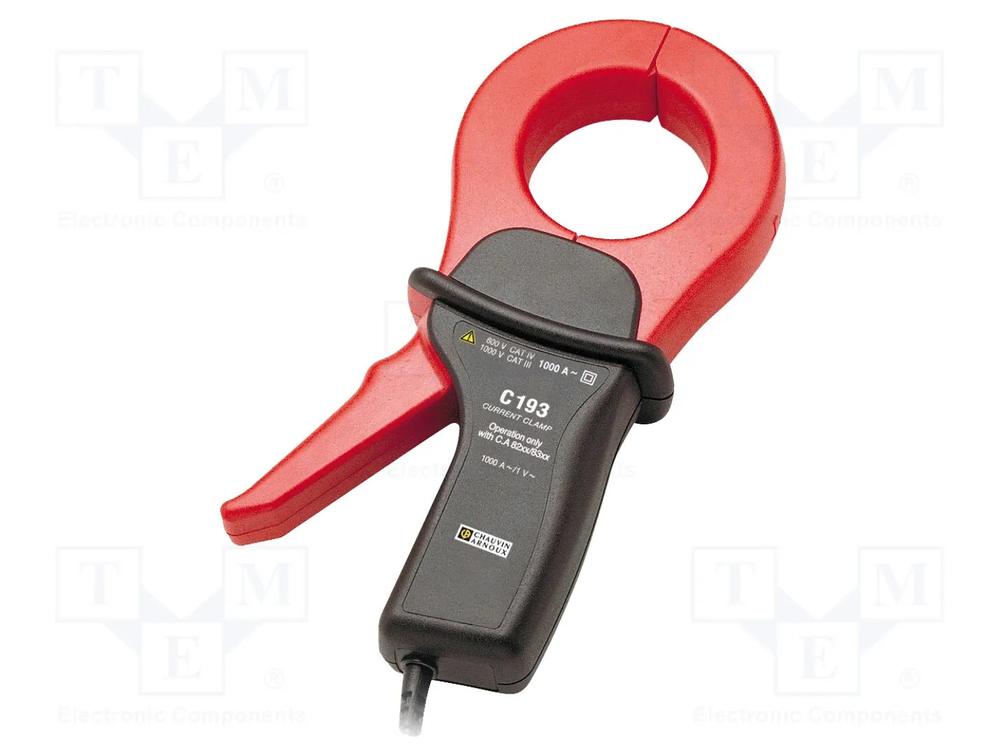 Chauvin Arnoux Nero/Rosso Multimetro, Pinza C193 C193, Adatta Per ( (Cat Iv 600V, Pinza Amperometrica) - Immagine 2