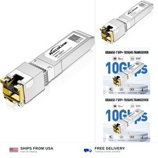 10G SFP to RJ45 Transceiver, Auto-Negotiation Copper SFP to Ethernet Module ...