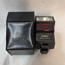 Vintage Minolta Maxxum Flash 2800AF Electronic Flash With Case Untested