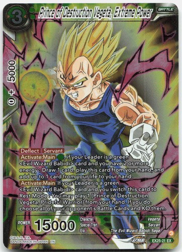 Prince of Destruction Vegeta, Extreme Power [Foil] EX25-21 Dragon Ball Super Premium Anniversary Box 2025 card