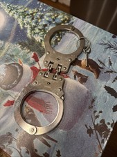 Peerless Handcuff Co. Model 801 Hinged Handcuffs Stainless With Key Work