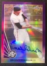 Brooks Robinson AUTOGRAPH 2015 Leaf Certified Original  #1/15 Baseball Card