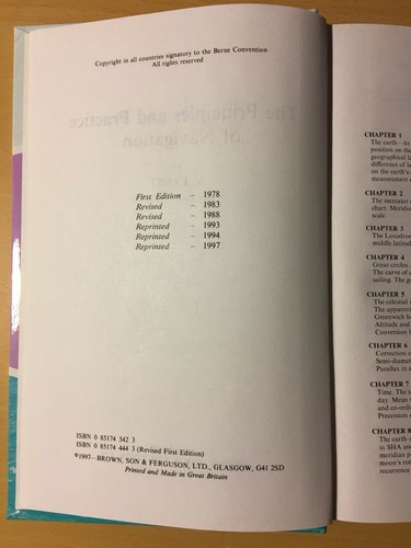 The Principles and Practice of Navigation - A Frost - Brown, son & Ferguson 1997 - Picture 2 of 3