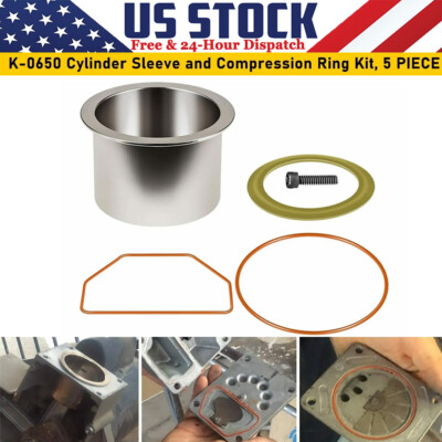 K-0650 Air Compressor Cylinder Sleeve & Ring Kit For Craftsman Black and Decker