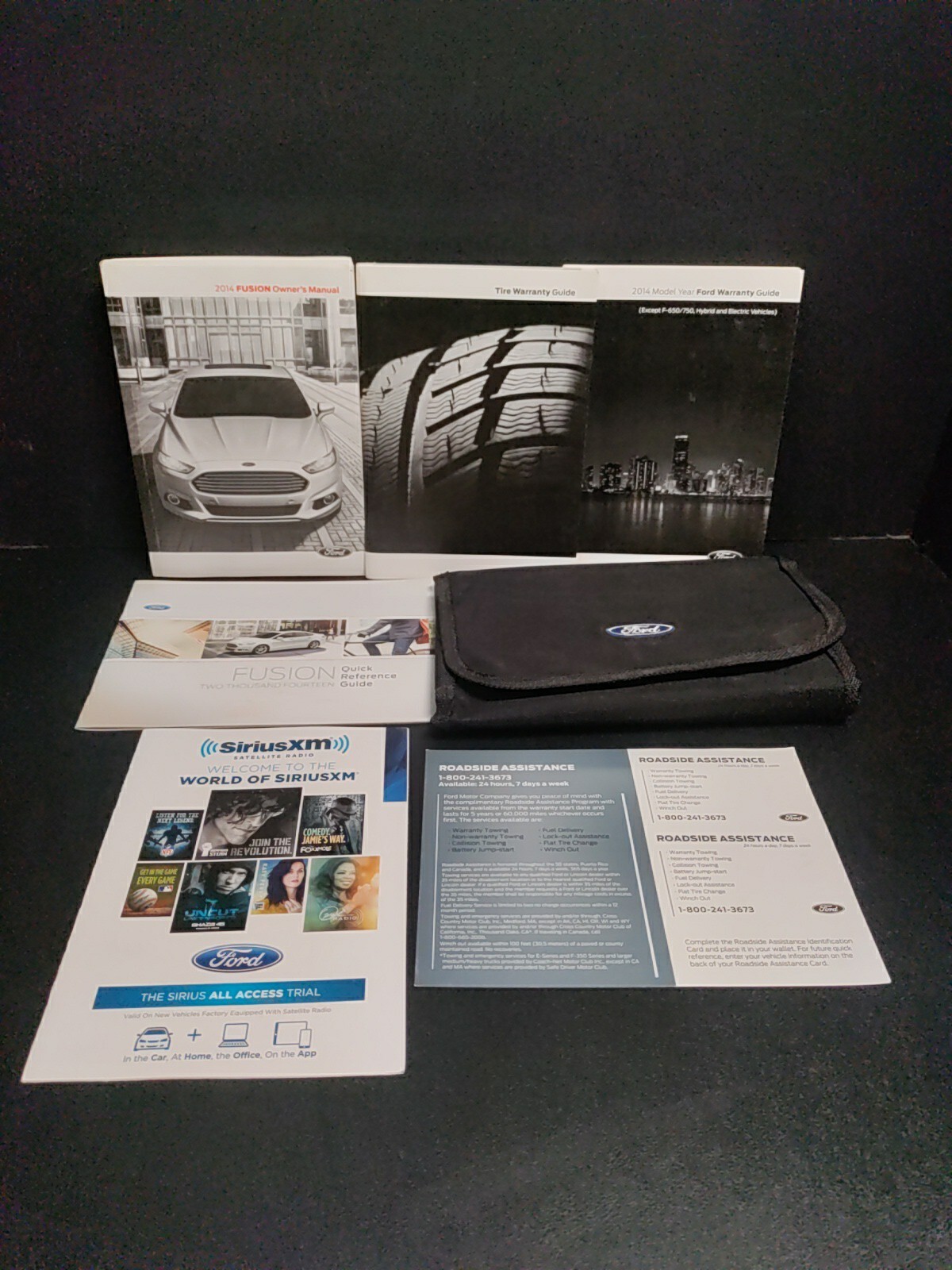 2014 Ford Fusion Owners Manual Handbook with Case Good Condition Fast