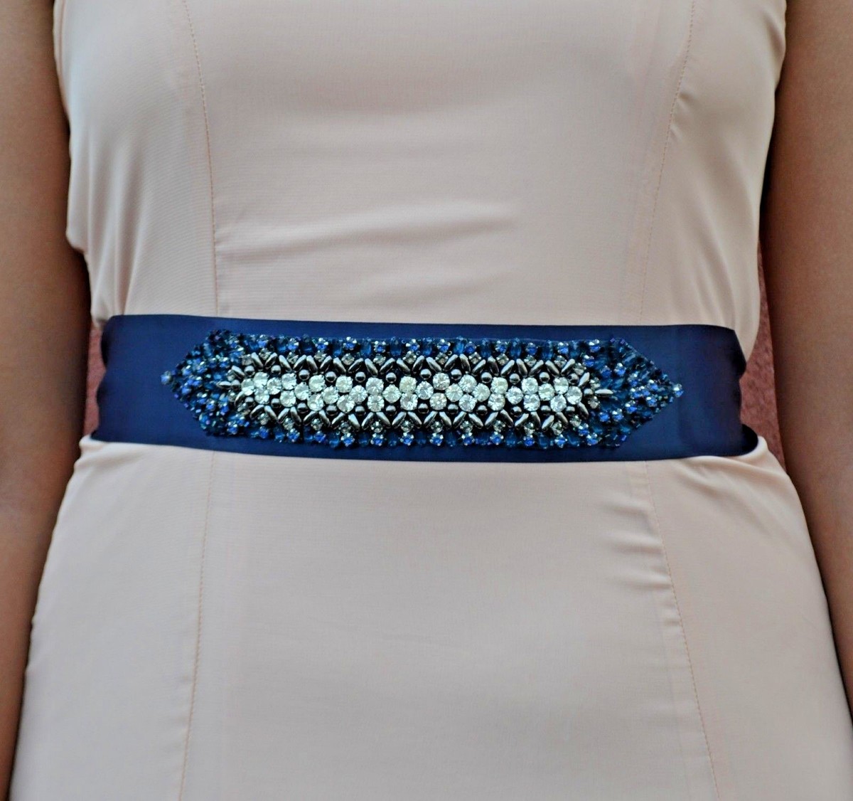 beaded sashes for dresses Bridal accessories sash wedding belt ombre design crystal navy dark blue ribbon oct2025_animated_videos This nice piece could The Hollies 