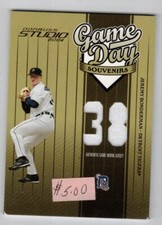 2004 Donruss Studio Game Day Souvenirs Jeremy Bonderman Numbers /300 (#GD-33)