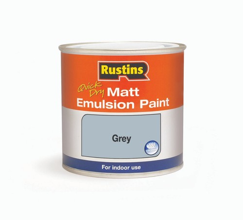 Rustins Magnolia Rustins Quick Dry Matt Emulsion Paint White/Grey/Magnolia 250ml/500ml ...