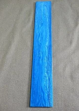 1 Piece CYAN JUMA GEM  KNIFE / GUN Handle Blank Scales Material 12" X 2" X .187