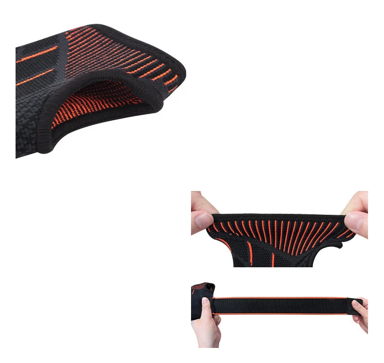 2 PCS Wristband Knitted Sports Gym Compression Basketball Badminton Bandages - Image 3 of 4