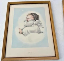 VTG Framed under Glass Print "STARLET" by Charlotte Byi 14' x 18" 