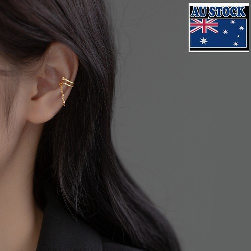 Ohrringe Aus 925 Sterling Silber, Sternchen Mit CZ-Steinchen - Clip-Huggies Ohne Piercing