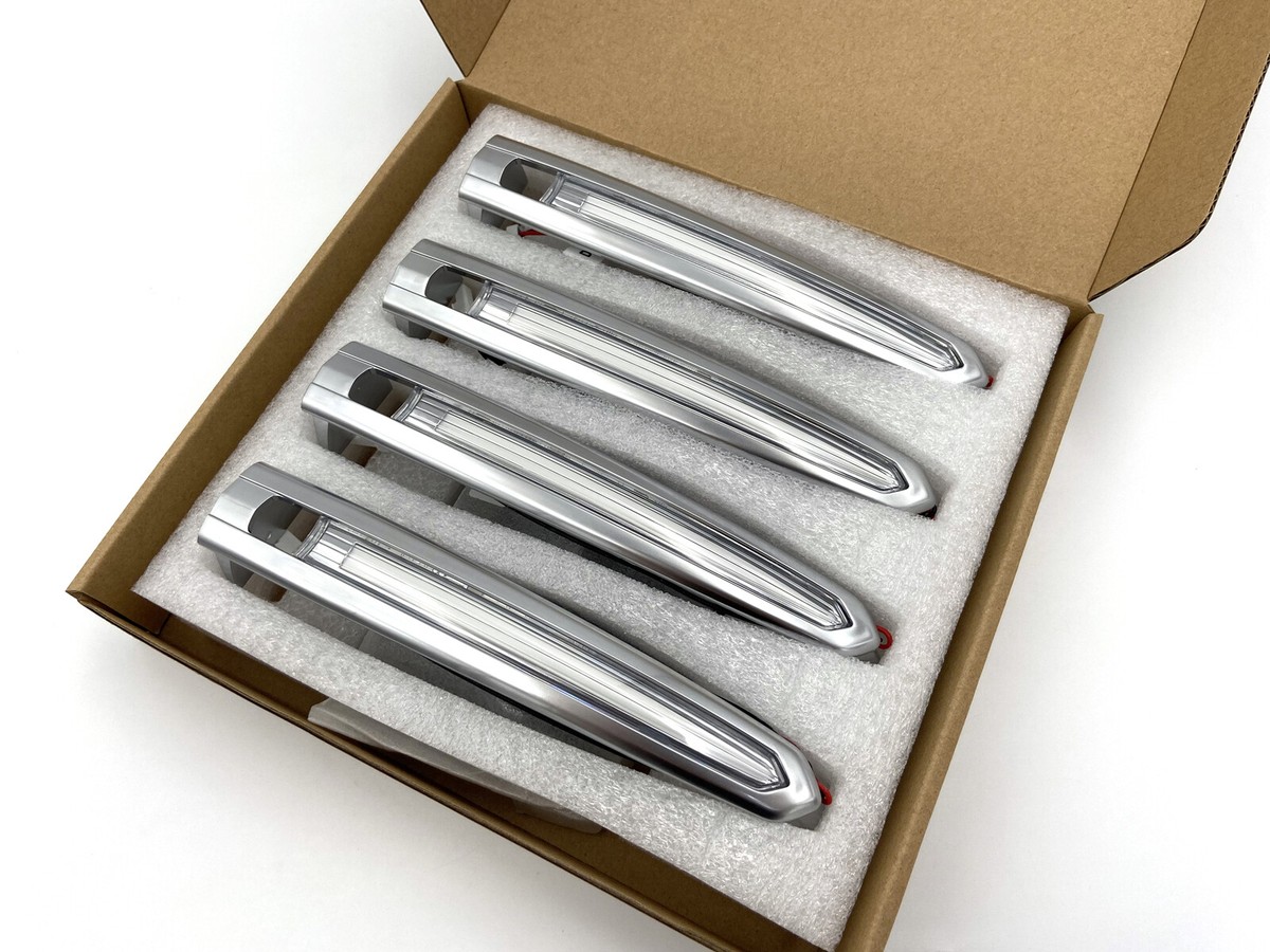 4x Chrome Led Lighted Car Door Handle Kit For Cadillac XT5 XT6 XT4