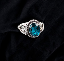 Apatite Gemstone 925 Sterling Silver Ring Handmade Jewelry Ring For Gift