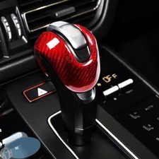 Real Carbon Fiber Car Gear Shift Knob Cover Trim For 2022-2024 Porsche Macan Real Carbon Fiber Car Gear Shift Knob Cover Trim For 2022-2024 Porsche Macan
