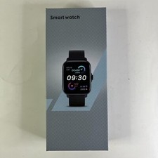 Smart Watch for iPhone or Android Waterproof Step Tracker Black