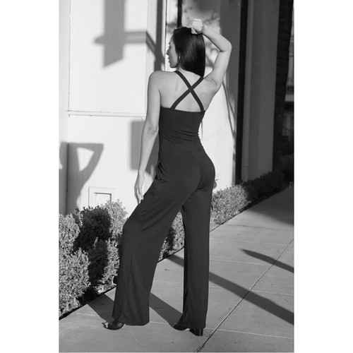 Aria Lattner Gr. S Merlot Everyday Flared Leg Jumpsuit - Bild 2 von 7