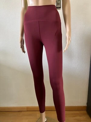 ✨️ adidas Damen YOGA LUX 7/8 TIG Leggings IJ6840 Bordeaux Gr. 2XS - S Neu - Bild 1 von 4