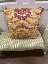 Waverly La Petite Ferme   Pillow Rooster Toile French Country 25 X 25