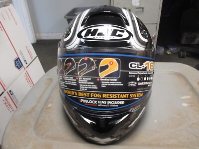 hjc cl 16 machine helmet CL-MAX 3 Solids available in a gloss black color. HJC Clear Electric Shield for
