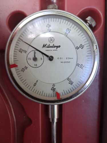 Vintage Mitutoyo Dial Gauge New Old Stock Metric Ref 2050 E. Zero's Each Time - Picture 3 of 10