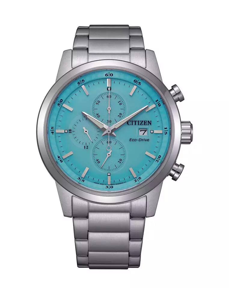 CITIZEN CA0748-80L Blue Dial Stainless Steel Eco-Drive Men Watch