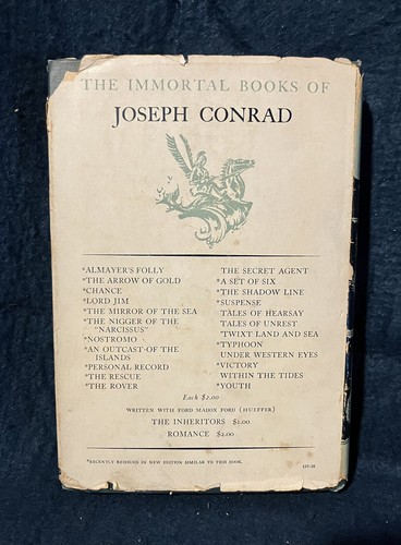 Joseph Conrad YOUTH Hard Cover w/ Dust Jacket Doubleday, Doran & Company. Inc. - Bild 2 von 18