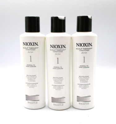 Lot/3 Nioxin Scalp Therapy Conditioner 1 Normal To Thin Looking ~ 5.07 oz x 3 ~