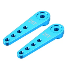 2PCS Aluminum 25T Servo Horn for Futaba for Savox RC Model Boat - Blue