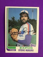 1982 TOPPS BASEBALL SET BREAK CARD # 605 Steve Rogers  NM/MT