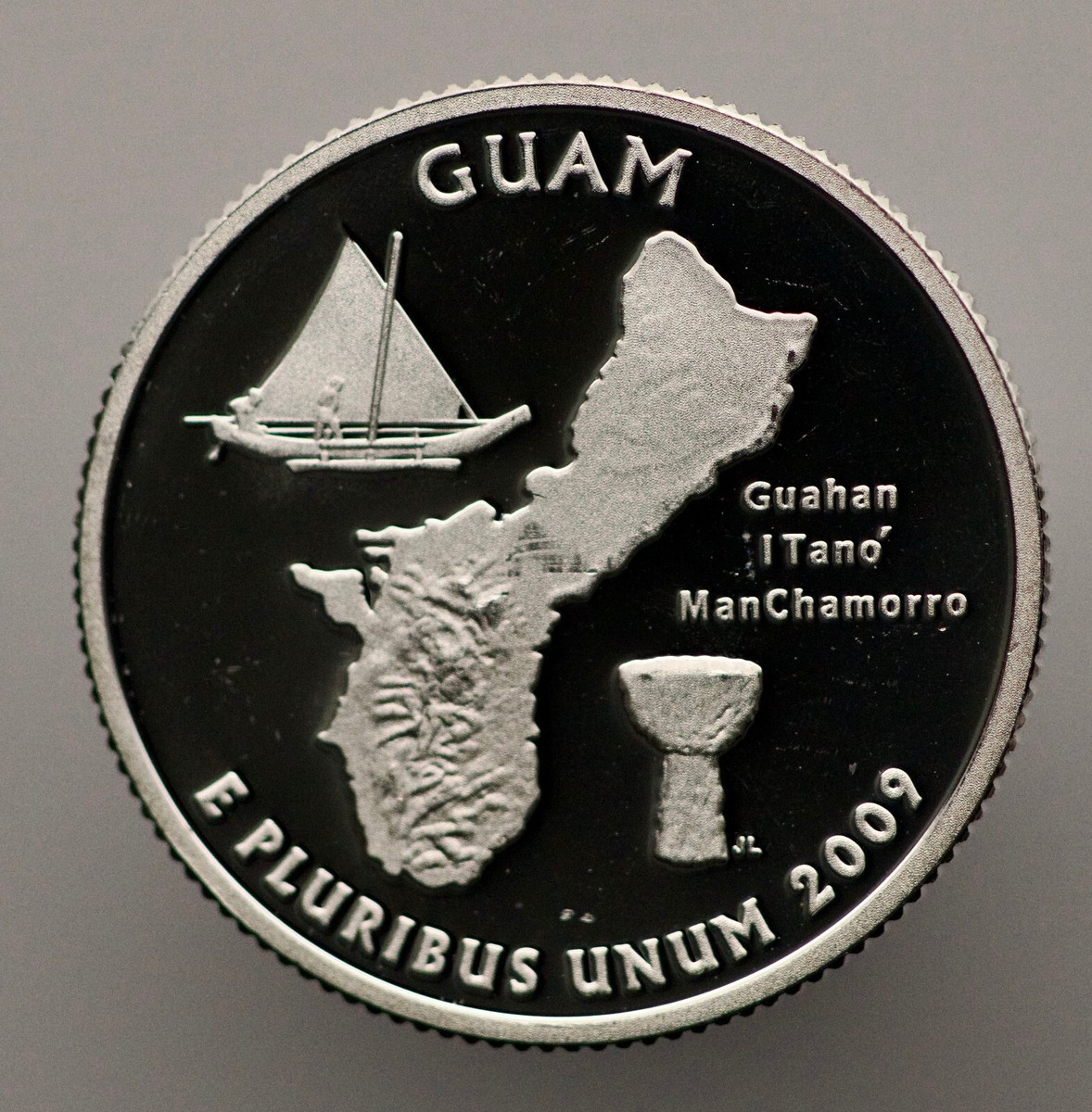 グアムコイン 2009-S Guam U.S. Territory Quarter Proof – 90% Silver