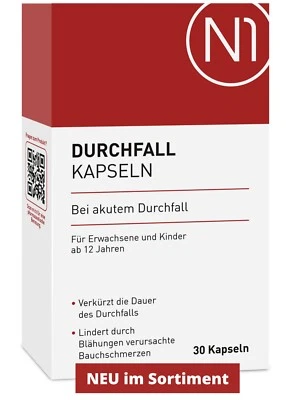 N1-HEALTHCARE N1 Durchfall Kapseln 30 St. - [Medizinprodukt bei akutem Durchfall]
