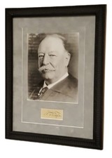 President William Taft Framed Original Signature